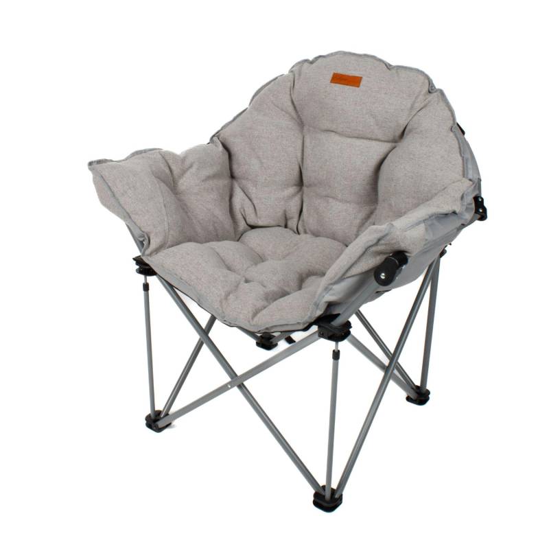 Eclipse Campingstuhl Modell Atlas Outdoor Faltstuhl Angelstuhl Strandstuhl Balkonstuhl Gartenstuhl Stuhl Klappbar mit Aufbewahrungstasche Farbe Grau von Eclipse