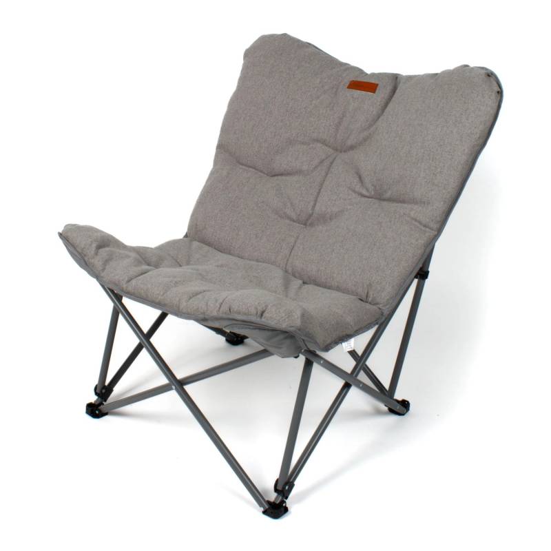 Eclipse Campingstuhl Modell Herkules Outdoor Faltstuhl Angelstuhl Strandstuhl Balkonstuhl Gartenstuhl Stuhl Klappbar mit Transporttasche Farbe Grau von Eclipse