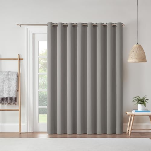 Eclipse Darrell Thermaweave Verdunkelungsvorhang, extra breit, 213,4 x 254 cm, Grau von Eclipse