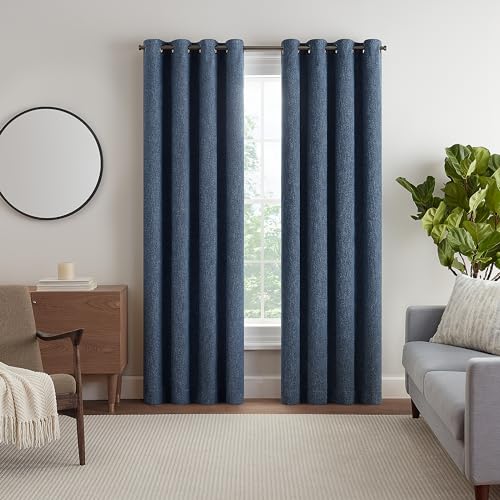 Eclipse Décor Quinn Vorhang, strukturiert, solide, 100% Verdunkelungsvorhang, absolut Keine Privatsphäre, perfekt als Wohnzimmer-Vorhänge oder Schlafzimmer-Vorhänge, 213,4 cm lang x 127 cm breit, Eclipse Décor Quinn Vorhang, strukturiert, solide, 100% Verdunkelungsvorhang, absolut Keine Privatsphäre, perfekt als Wohnzimmer-Vorhänge oder Schlafzimmer-Vorhänge, 213,4 cm lang x 127 cm breit, von Eclipse