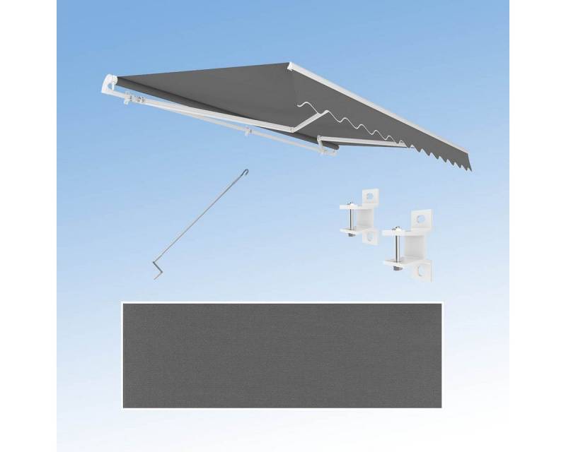 Eclipse Kassettenmarkise Größe: 2,50 x 2,00 Meter Gelenkarmmarkise Eclipse Economy 2,5x2m von Eclipse