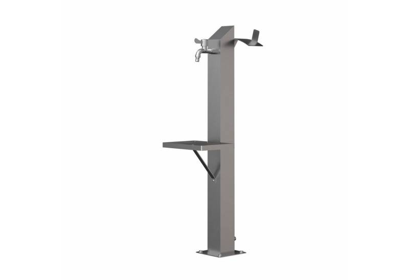 Eclipse Solardusche (Wasserzapfsäule mit Kaltwasseranschluß, Wasserzapfsäule mit Außenwasserhahn Wasserhahn), Wasserzapfsäule Modell "LEILANI" Wassersäule für den Garten von Eclipse