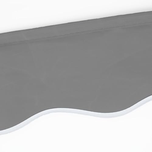 Eclipse Volant aus Polyacryl inkl. Keder, hochwertiges Markisentuch Farbe: Grau, Markisenbreite: 2.5 m Zubehör für Verschiedene Markisen als Sonnenschutz für Balkon und Terrasse von Eclipse