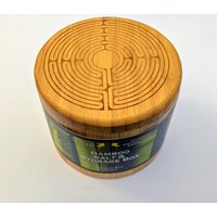 Labyrinth Bambussalzbehälter, Laser Graviert. Salzstreuer Mit Drehgelenk von Eclipse9Laser