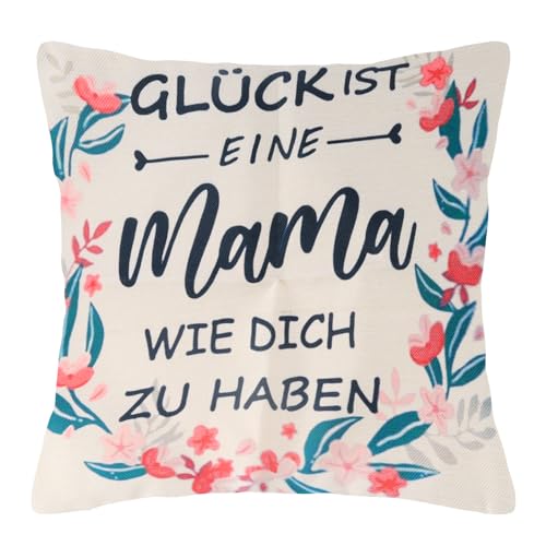 EclipseGuard Geburtstagsgeschenk für Mama, Muttertagsgeschenk Geschenke, 45x45cm Kissenbezug Personalisiert, Kissenhülle, Sofakissen Dekokissen, Geschenkideen für die Mutter von EclipseGuard