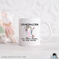 Grandmacorn Oma Einhorn Kaffeetasse, Geschenke, Tasse, Lustiges Großmutter Geburtstagsgeschenk, Muttertagsgeschenk von EclipseMugs