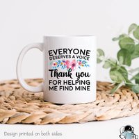 Jeder Verdient Eine Stimme Sprachtherapeut Kaffeetasse, Geschenk, Slp Wertschätzung Geschenk von EclipseMugs