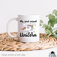 Krafttier Ist Ein Einhorn Kaffeebecher, Geschenke, Tassen, Lustige Tochter Mutter Geschenk von EclipseMugs