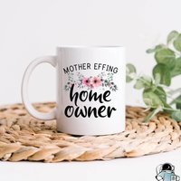 Mutter Effing Hausbesitzer Kaffeetasse, Neues Zuhause Geschenke, Einweihungsgeschenke, Neue Einweihungsparty Geschenke von EclipseMugs