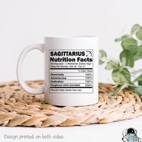 Schütze Sternzeichen Nährwerte, Geschenke, Tassen, Horoskop Und Astrologie Geschenk von EclipseMugs