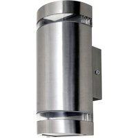 Außenlampe Wand Up Down Edelstahl H:23,5 cm IP44 GU10 von Eco-Light