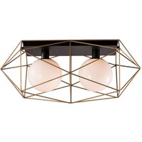 Dekorative Deckenlampe Draht Schirm in Gold Wohnzimmer Dekorative Deckenlampe Draht Schirm in Gold Wohnzimmer von Eco-Light