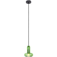 Dekorative Hängelampe Glas Grün E14 B:15 cm Modern von Eco-Light
