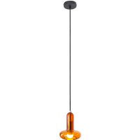 Dekorative Hängelampe Glas in Bernstein E14 Ø B:15 cm von Eco-Light