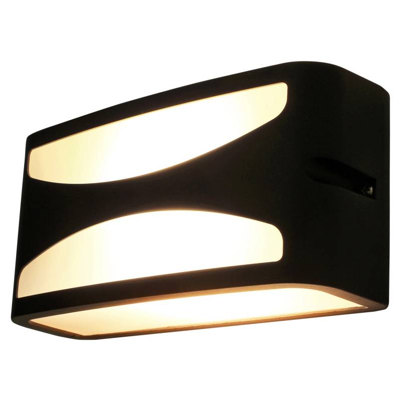 Eco-Light Aussenwandleuchte Leipzig 1-flammig 22 cm x 9 cm x 11 cm Anthrazit von Eco-Light