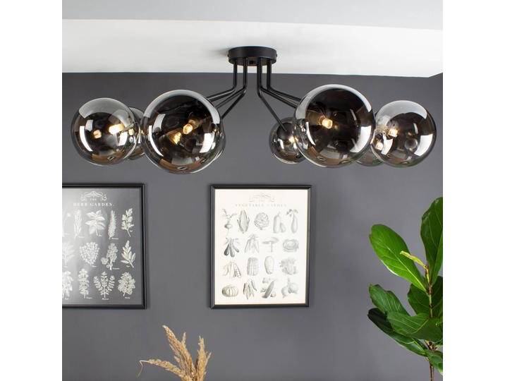 Eco-Light Deckenlampe Neptun, schwarz, für Wohn- / Esszimmer, Metall, Deckenlampe von Eco-Light