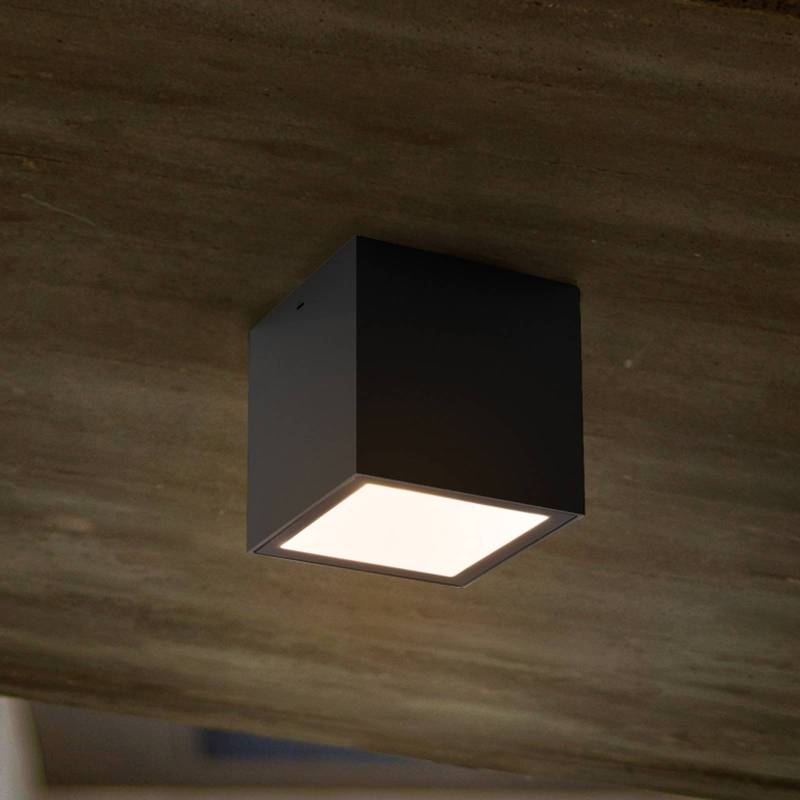 LED-Außendeckenleuchte Gemini XS, 4.000K anthrazit von Lutec