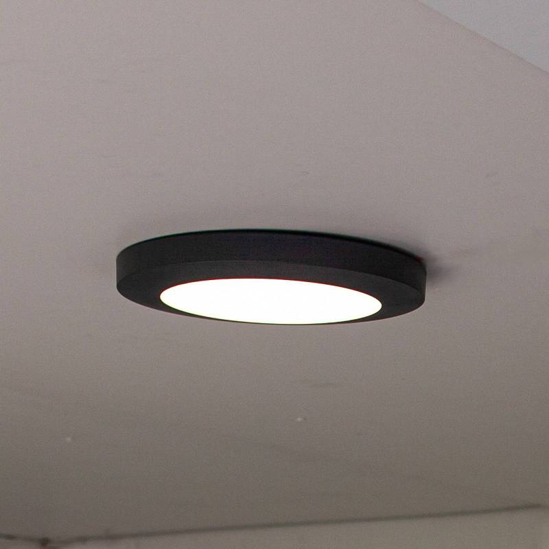 LED-Außendeckenleuchte Kayah, IP54, Ø 30 cm, anthrazit von Lutec