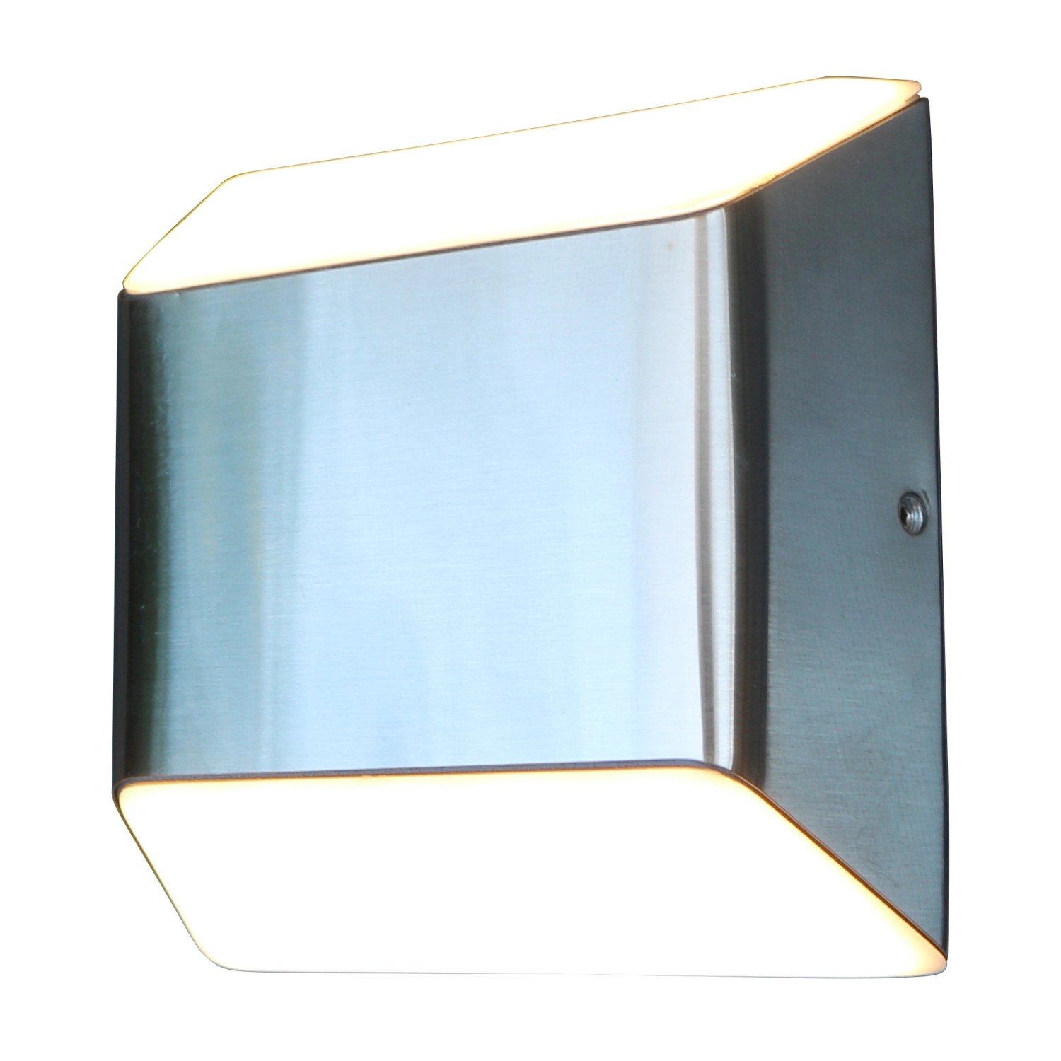 Eco-Light LED-Aussenwandleuchte Floyd 1-flammig 12,2 cm x 12,4 cm Edelstahl von Eco-Light