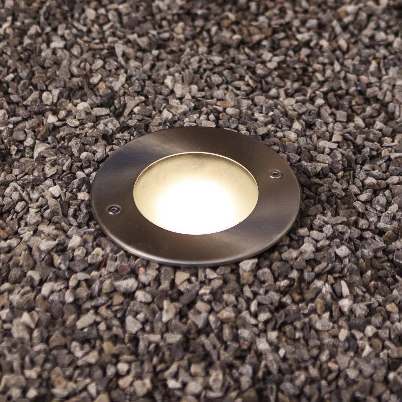 LED-Bodeneinbauleuchte Strata, Ø 12 cm, Aluminium, 90°, IP67 LED-Bodeneinbauleuchte Strata, Ø 12 cm, Aluminium, 90°, IP67 von Lutec