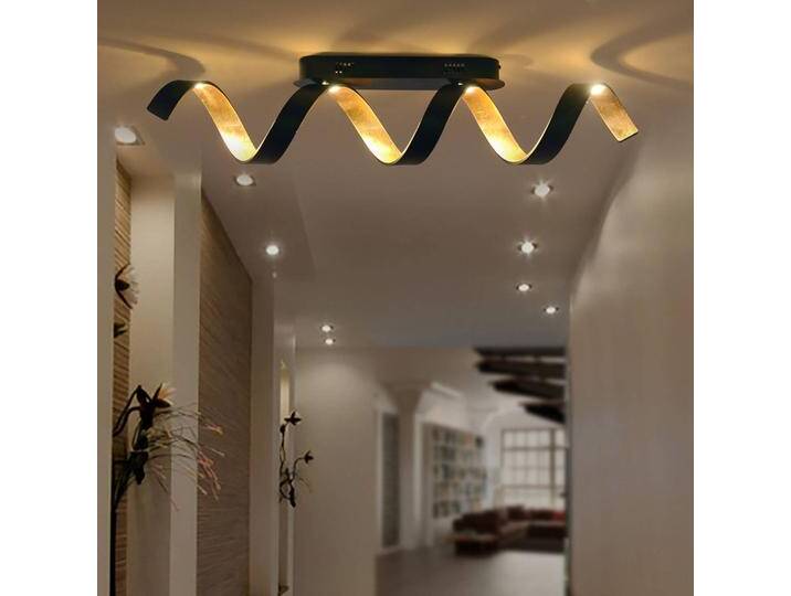 Eco-Light LED-Deckenleuchte Helix in Schwarz-Gold für Wohn & Esszimmer - Modern - Metall Eco-Light LED-Deckenleuchte Helix in Schwarz-Gold für Wohn & Esszimmer - Modern - Metall von Eco-Light