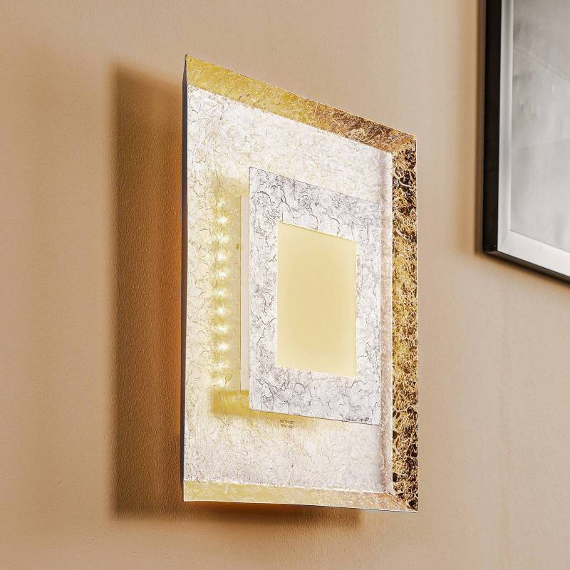 LED-Wandleuchte Window, 39x39 cm, silber von Eco-Light