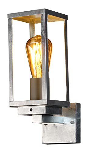 Eco-Light Leuchten Außenwandleuchte Karo,1 flammige Außenleuchte inkl. Dämmerungssensor,Außenlampe aus Zink, 1 x E27 max. 60 Watt, klassische Außenwandleuchte von Eco Light