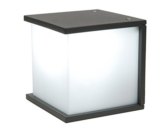 Eco Light Außenwandleuchte BOX CUBE in Anthrazit, 1 flammige Außenleuchte 1xE27 max.30 Watt, Wandleuchte aus Aluguss und Polycarbonat,moderne Wandlampe von Eco Light