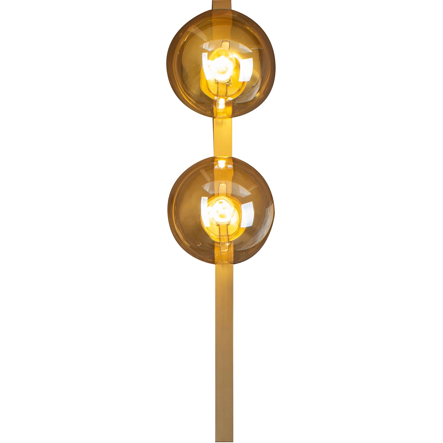 Eco-Light Wandleuchte Pluto 2-flammig Gold-Amber 60 cm x 14 cm x 16,5 cm von Eco-Light