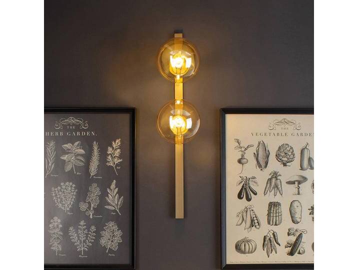 Eco-Light Wandlampe Pluto, dimmbar, messing / gold, für Wohn- / Esszimmer, Metall, Wandleuchte, Wandlampe Innen von Eco-Light
