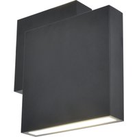 LED Außenleuchte Wand Up Down IP44 B:19,5 cm Schwarz von Eco-Light
