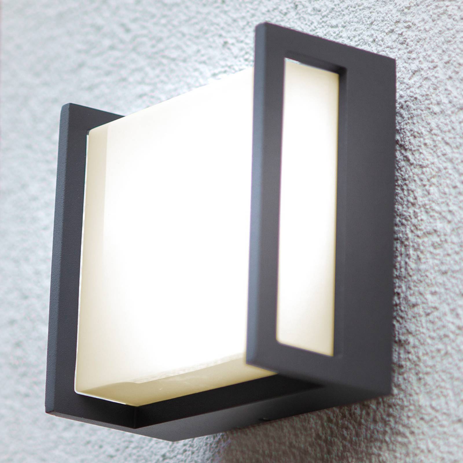 LED-Außenwandleuchte Qubo, 14cm x 14cm von Lutec