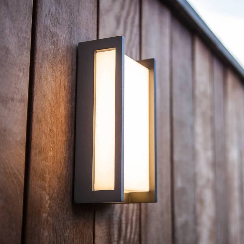 LED-Außenwandleuchte Qubo, RGBW smart steuerbar von LUTEC connect