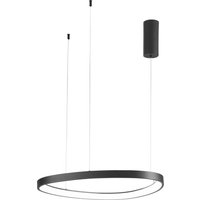 LED Hängelampe Schwarz Ring B:65 cm 3000/4000/6500 K von Eco-Light