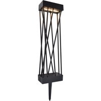LED Solar Erdspießstrahler Schwarz Metall H:60 cm IP54 von Eco-Light