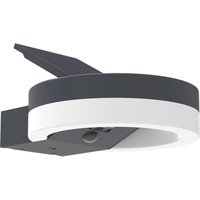 LED Solar Wandlampe Sensor Anthrazit IP54 12 W 4000 K LED Solar Wandlampe Sensor Anthrazit IP54 12 W 4000 K von Eco-Light