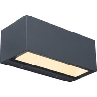 LED Wandlampe Up Down Aluminium Anthrazit 3000 K IP54 von Eco-Light
