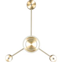 LED Wandleuchte Aluminium dimmbar H:53 cm 3000 K Gold von Eco-Light