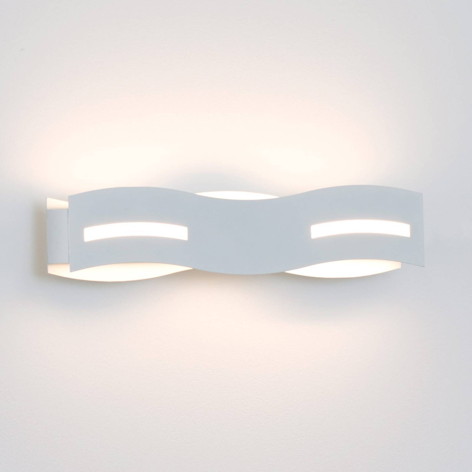 LED-Wandleuchte Wave weiß von Eco-Light