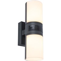 LED Wandleuchte außen mit Bewegungsmelder Anthrazit LED Wandleuchte außen mit Bewegungsmelder Anthrazit von Eco-Light