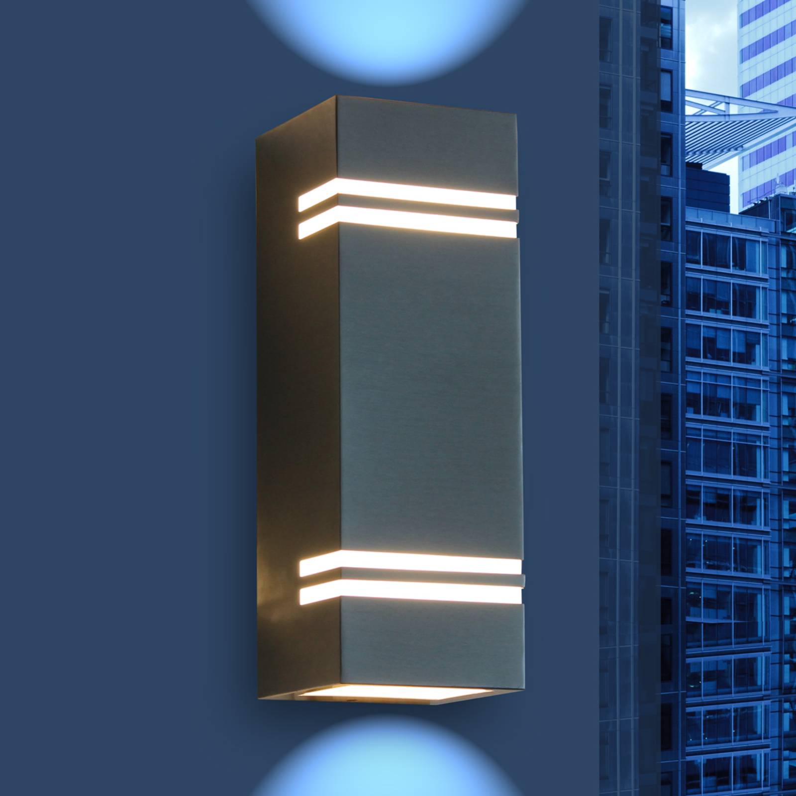 Moderne LED-Außenwandleuchte Stripes von Eco-Light