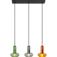 Pendelleuchte Glas Grün Rauchgrau Bernstein E14 65 cm von Eco-Light