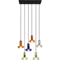 Pendelleuchte Rauchglas Grün Blau Bernstein E14 65 cm Pendelleuchte Rauchglas Grün Blau Bernstein E14 65 cm von Eco-Light