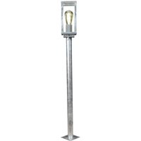 Sockelleuchte Vintage Aluminium in Zink IP44 E27 100 cm Sockelleuchte Vintage Aluminium in Zink IP44 E27 100 cm von Eco-Light