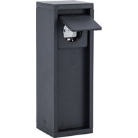 Steckdosensäule Schwarz 24 cm max 3500 W IP54 Aluminium von Eco-Light