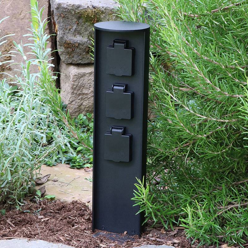 Steckdosensäule Socket, 3 Anschlüsse, max. 3.500 W Steckdosensäule Socket, 3 Anschlüsse, max. 3.500 W von Eco-Light