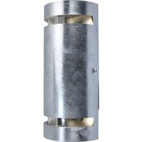 Wandlampe außen Up Down H:25,4 cm IP54 GU10 in Zink von Eco-Light