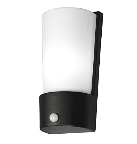 Wandleuchte aus Aluminiumguss mit Bewegungsmelder, mit Polycarbonat opal von Eco Light