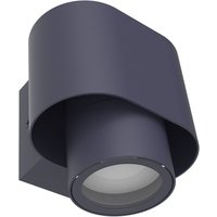 Wandspot Anthrazit Aluminium H:10 cm IP44 GU10 flexibel von Eco-Light