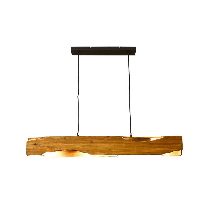B-Ware Eco Light Hängeleuchte Venus Hängelampe Lampe Braun Länge 100 Cm 4 Flammig Holz von Eco light